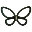 Crearreda SD Black Metal Motýle 3D nástenné dekorácie 24007 Čierne a strieborné motýle