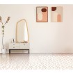 274KT5066 D-C-FIX samolepiace PVC podlahové štvorce, motív vintage kvety, samolepiace vinylové podlahy, PVC dlaždice, rozmer 30,5 x 30,5 cm