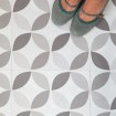 274KT5056 D-C-FIX samolepiace podlahové štvorce z PVC Geometric style, samolepiace vinylová podlaha, PVC dlaždice, veľkosť 30,5 x 30,5 cm