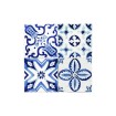 Samolepiace dekorácie Crearreda Tile Cover Azulejos 31223 Kachlík, modro-biele ornamenty