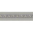 2813-19 Samolepiaca bordúra grécky motív šedo strieborná, veľkosť 4 cm x 5 m