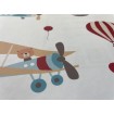 38126-1 A.S. Création detská vliesová tapeta na stenu Little Love 2026 lietadlá s lietajúcimi balónmi, veľkosť 10,05 m x 53 cm
