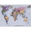 4-050 World Map Fototapeta Komar - Mapa sveta, veľkosť 270x188 cm
