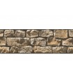 9058-19 Samolepiace bordúra imitácia kamenný múr, veľkosť 17 cm x 5 m