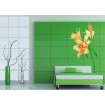 F 0450 AG Design Samolepiace dekorácie - samolepka na stenu - Lily orange, veľkosť 65 cm x 85 cm