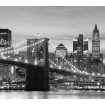 FCP XXL 6416 AG Design textilný foto záves delený obrazový Bridge - Brooklynský most FCPXXL 6416, veľkosť 280 x 245 cm