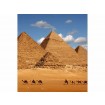 MS-3-0051 Vliesová obrazová fototapeta Egypt Pyramids, veľkosť 225 x 250 cm