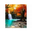 MS-3-0083 Vliesová obrazová fototapeta Deep Forest Waterfall, veľkosť 225 x 250 cm