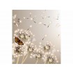 MS-3-0148 Vliesová obrazová fototapeta Dandelions and Butterfly, veľkosť 225 x 250 cm