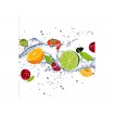 MS-3-0239 Vliesová obrazová fototapeta Fruits in Water, veľkosť 225 x 250 cm