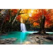 MS-5-0083 Vliesová obrazová fototapeta Deep Forest Waterfall, veľkosť 375 x 250 cm