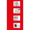 KT1610-643 Samolepiace fólie d-c-fix samolepiaca tapeta lesklá červená, veľkosť 45 cm x 2 m