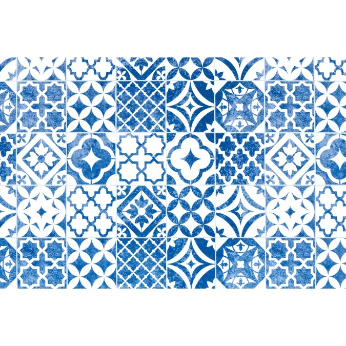 346-0710 Samolepiace fólie d-c-fix samolepiaca tapeta bielo-modrá mozaika veľkosť 45 cm x 2 m