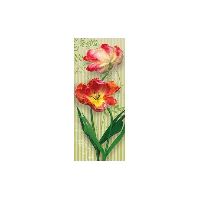 KOMR 5881-2 papierová dverné fototapety komar tulipány