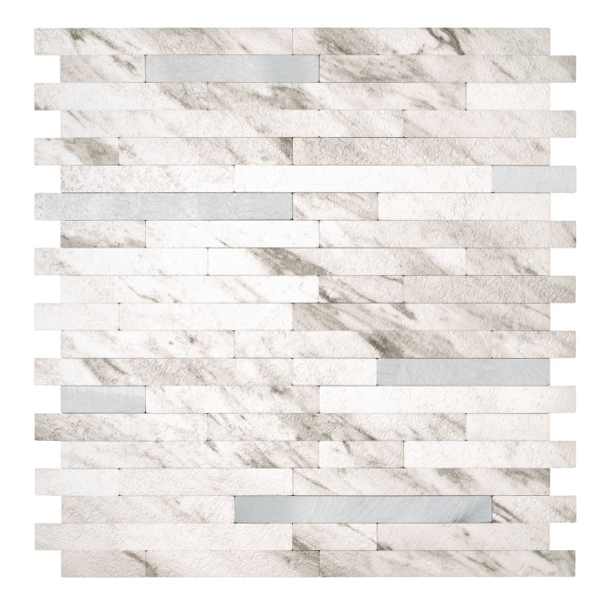 2704006 Samolepiace obklady, kov a mramor, rozmery šírka x výška 29 x 28,8 cm