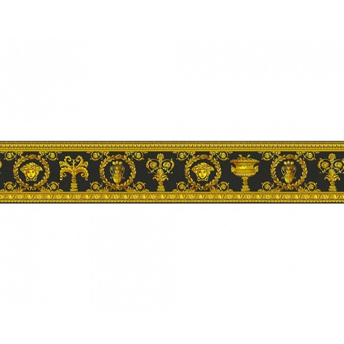 KT1-50343 A.S.Création Luxusná umývateľná vliesová bordúra na stenu Versace 3, veľkosť 9 cm x 5 m