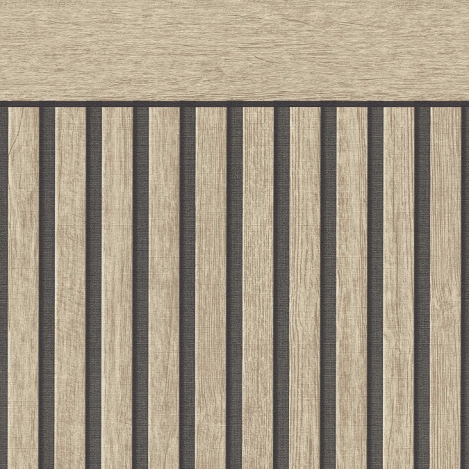 39744-1 Tapetový stěnový panel / vliesová tapeta, role 1,06x5m, barva béžová, hnědá, černá