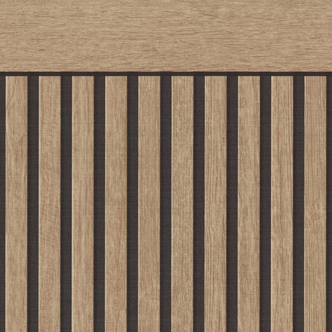 39744-4 Tapetový stěnový panel / vliesová tapeta, role 1,06x5m, barva béžová, hnědá, černá
