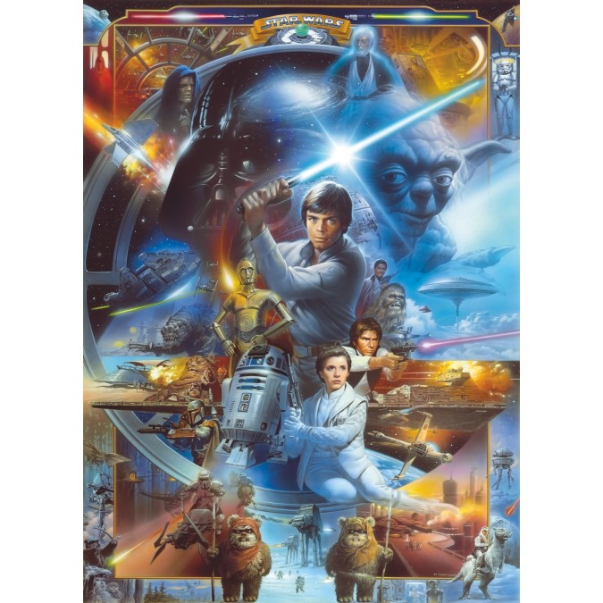 4-441  Obrazová fototapety Komar Star Wars Luke Skywalker Collage, veľkosť 184x254 cm