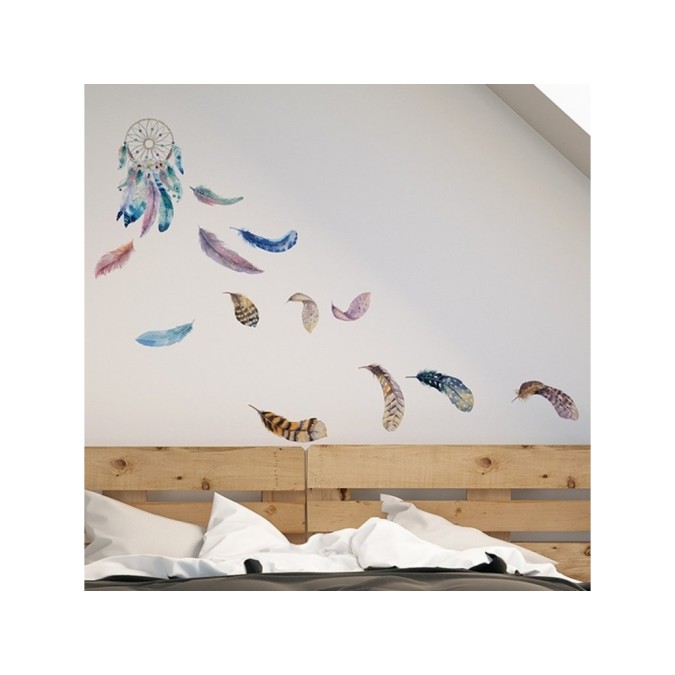 Samolepiace dekorácie Crearreda WA M Watercolour Dreamcatcher 54111 Akvarel lapač snov