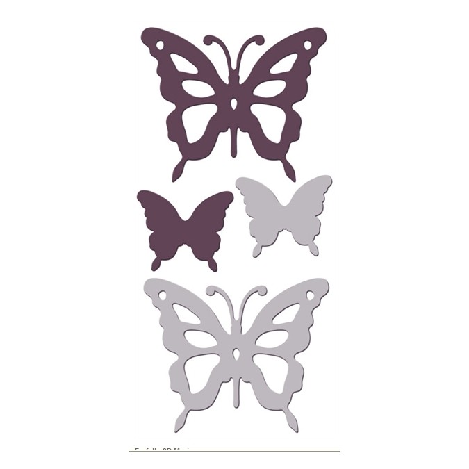 Motýli59501 Samolepiace 3D dekorácie na stenu Crearreda