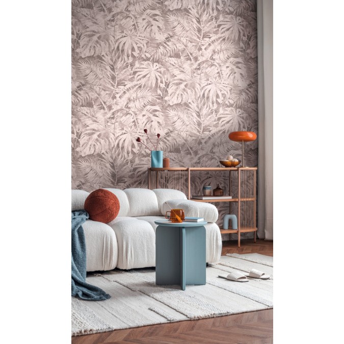 79145-7 Tapetový panel / vliesová tapeta, role 8,80x0,53 m, farba ružová, béžová