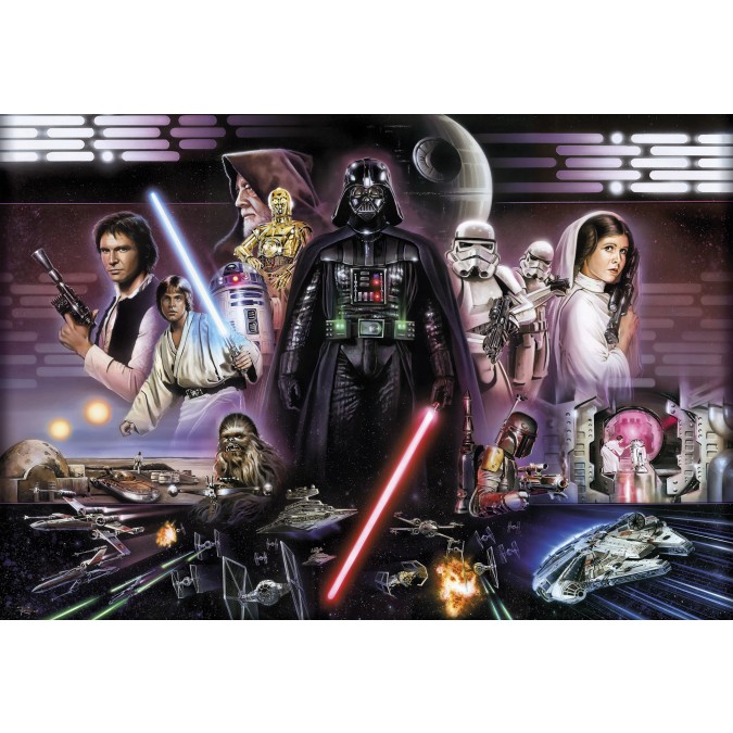 KOMR 284-8 Obrazová fototapety Komar Star Wars Dart Vader Collage, veľkosť 368 x 254 cm
