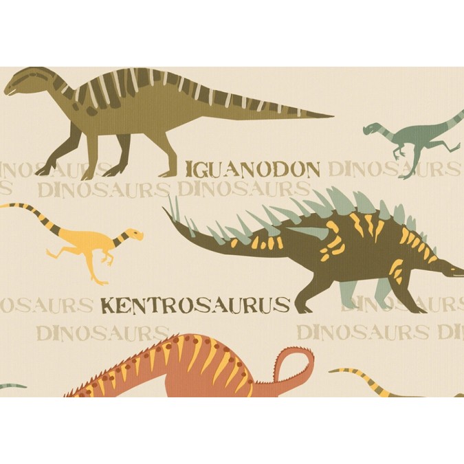 93633-1 Papierová tapeta na stenu Boys and Girls Dinosaury, veľkosť 10,05 m x 53 cm