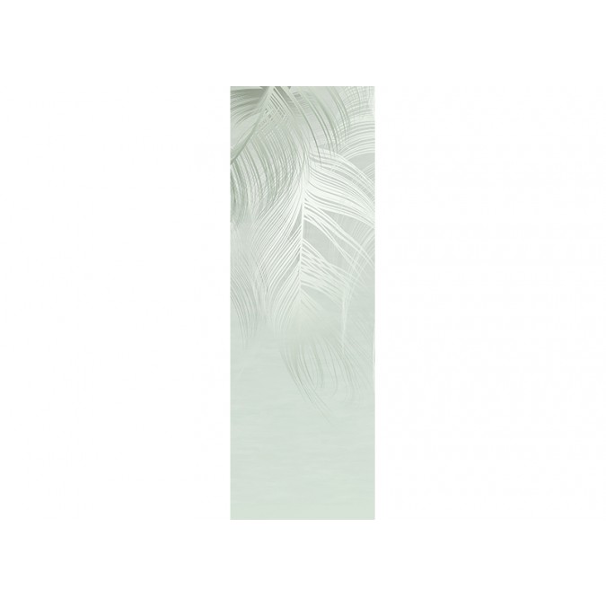 FTNVL 3727 AG Design vliesová fototapeta 1-dielna Green Feather, veľkosť 90 x 270 cm