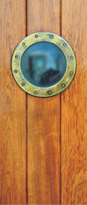 FTN V 2818 Vliesová fototapeta dverná Porthole, veľkosť 90 x 202 cm