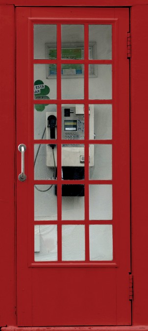 FTN V 2925 Vliesová fototapeta dverná Phone booth, veľkosť 90 x 202 cm
