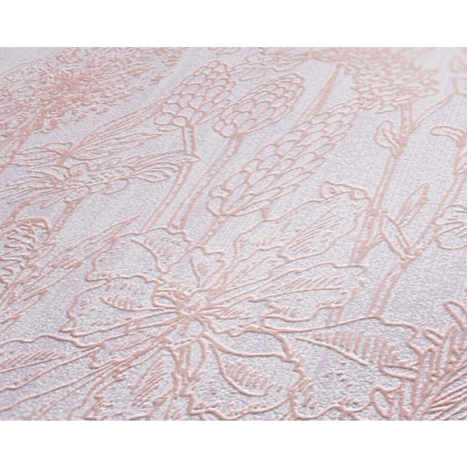 KT3-43873 A.S. Création dizajnová vliesová umývateľná tapeta na stenu s kvetinovým motívom Attraction 2023, veľkosť 10,05 m x 53 cm