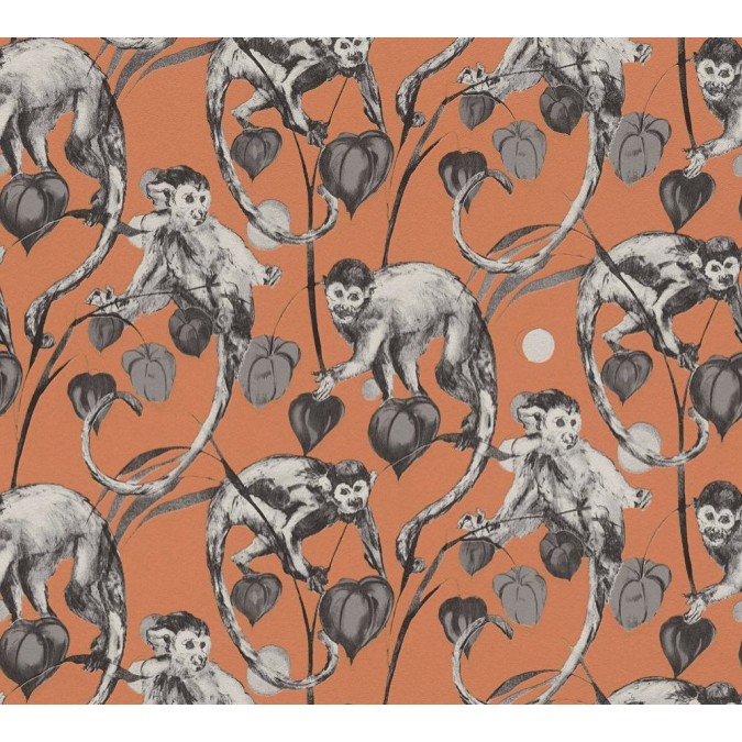 KT4-28973 A.S. Création vliesová tapeta na stenu Michalsky 4 (2024) opice, veľkosť 10,05 m x 53 cm