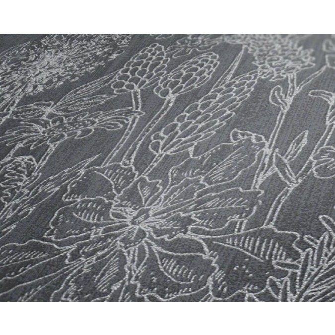 KT4-43873 A.S. Création dizajnová vliesová umývateľná tapeta na stenu s kvetinovým motívom Attraction 2023, veľkosť 10,05 m x 53 cm