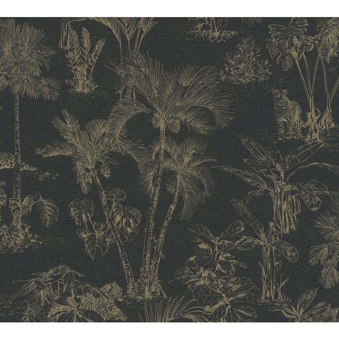 KT5-12083 A.S. Création vliesová tapeta na stenu prírodný motív s palmami Cuba 2024, veľkosť 10,05 m x 53 cm