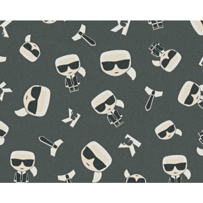 KT7-34873 A.S. Création dizajnová luxusná vliesová umývateľná tapeta na stenu Karl Lagerfeld, veľkosť 10,05 m x 53 cm