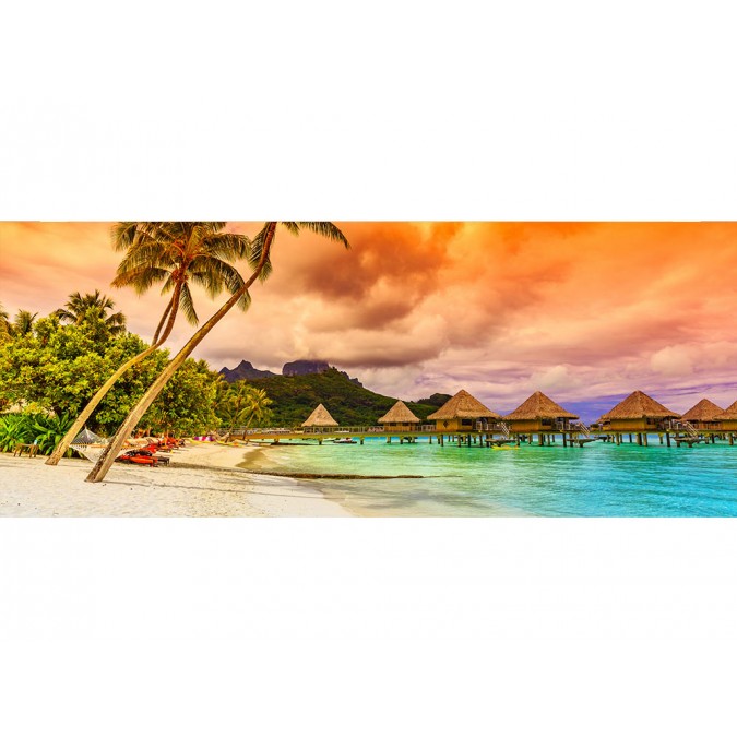 MP-2-0211 Vliesová obrazová panoramatická fototapeta Polynesia + lepidlo Bezplatne, veľkosť 375 x 150 cm