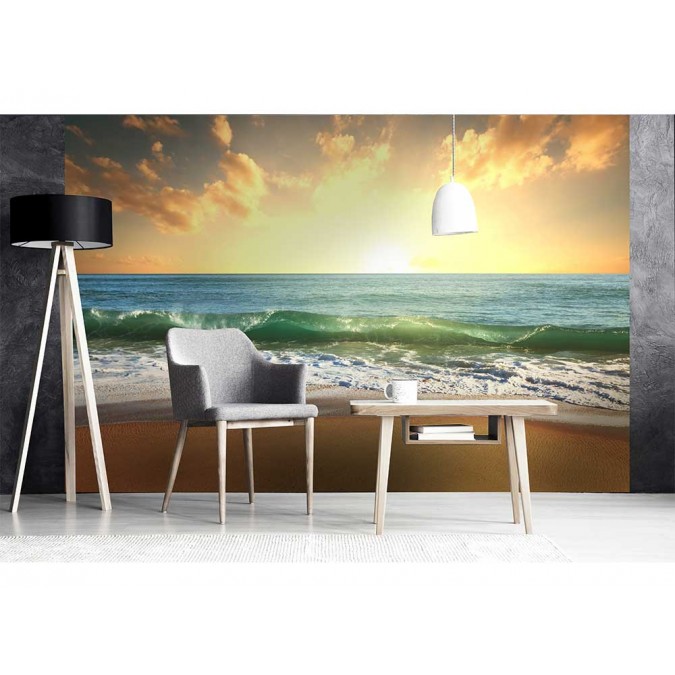MS-5-0209 Vliesová obrazová fototapeta Sea Sunset, veľkosť 375 x 250 cm