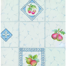 11843 Samolepiace tapeta fólia Gekkofix retro kachličky s ovocím, šírka 45 cm