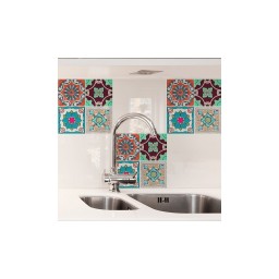 Samolepiace dekorácie Crearreda Tile Cover Sicily 31221 Kachlík, sicílske farebné ornamenty