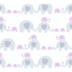 38113-2 A.S. Création detská vliesová tapeta na stenu Little Love 2026 slony, veľkosť 10,05 m x 53 cm