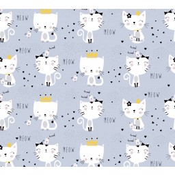 38131-1 A.S. Création detská vliesová tapeta na stenu Little Love 2026 mačičky, veľkosť 10,05 m x 53 cm