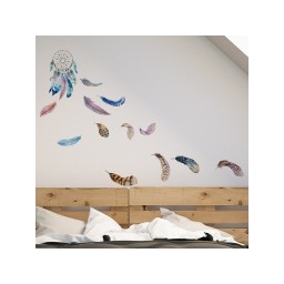 Samolepiace dekorácie Crearreda WA M Watercolour Dreamcatcher 54111 Akvarel lapač snov