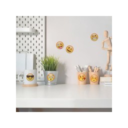 Samolepiace dekorácie Crearreda WA XS Emoji 59014 Smajlíky