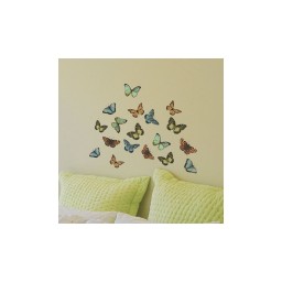 Samolepiaca dekorácia Crearreda WA S Farebné motýle 59455 Motýle