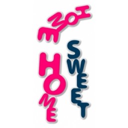 Home Sweet Home 59502 Samolepiace 3D dekorácie na stenu Crearreda