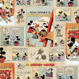 70-242 Detská papierová tapeta na stenu Graham & Brown, Kids@Home 6 - Disney Mickey Vintage Episode, veľkosť 10 m x 52 cm
