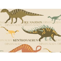 KT1-33639 Papierová tapeta na stenu Boys and Girls Dinosaury, veľkosť 10,05 m x 53 cm