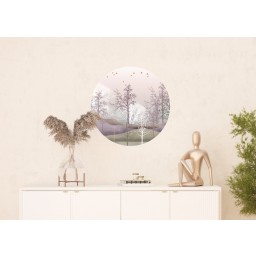 CR 3233 AG Design fototapety ekologická vliesová samolepiaca 1-dielna okrúhla Mystický les, veľkosť 70x70 cm