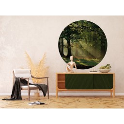 CR 3310 AG Design fototapety ekologická vliesová samolepiaca 2-dielna okrúhla Kúzelný les, veľkosť 140x140 cm